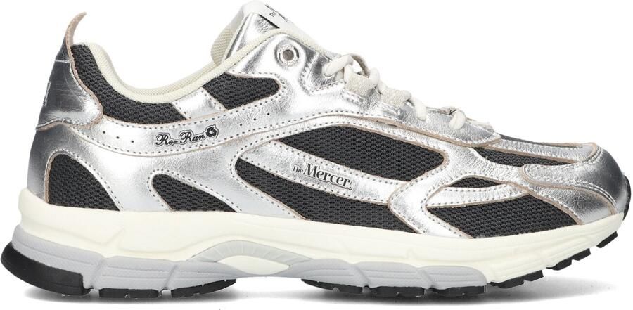 MERCER AMSTERDAM Lage Sneakers Dames The Re-run Pine Leatherlook Zilver