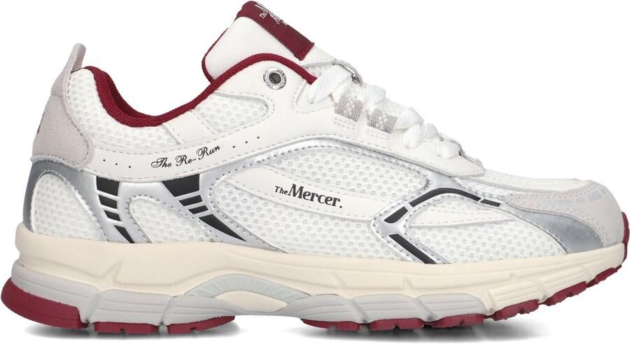 MERCER AMSTERDAM Lage Sneakers Dames The Re-run White Silver Maat: 36 Materiaal: Suède Kleur: Wit