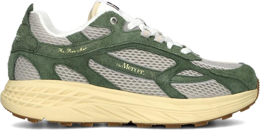 MERCER AMSTERDAM Lage Sneakers Heren The Re-run Max Americana Maat: 44 Materiaal: Suède Kleur: Groen