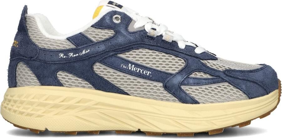 MERCER AMSTERDAM Lage Sneakers Heren The Re-run Max Americana Maat: 43 Materiaal: Suède Kleur: Blauw