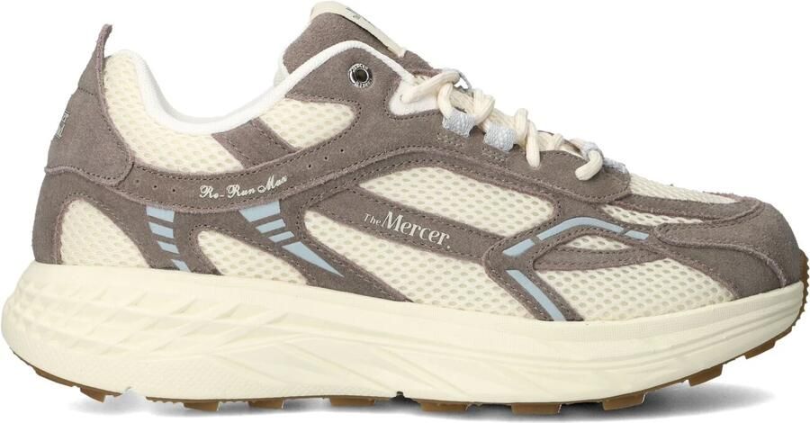 MERCER AMSTERDAM Lage Sneakers Heren The Re-run Max Maat: 45 Materiaal: Suède Kleur: Beige - Foto 2