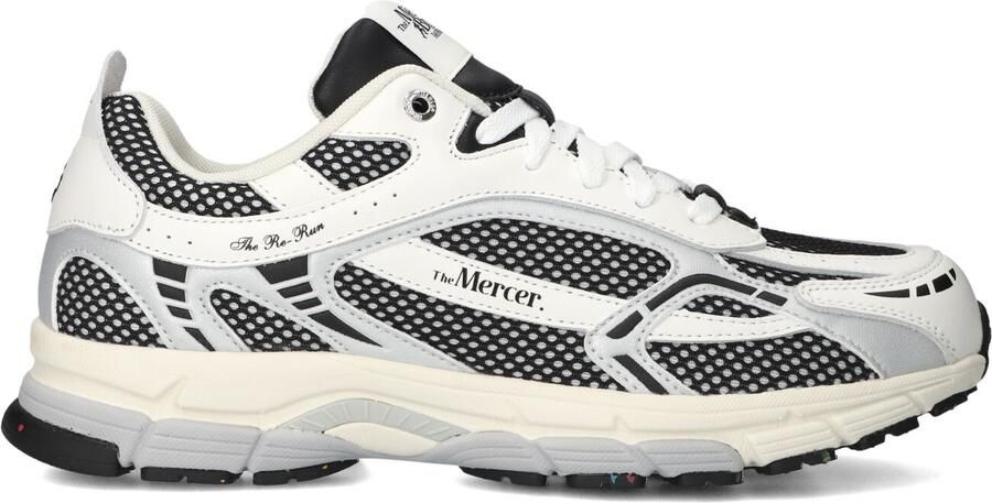 MERCER AMSTERDAM Lage Sneakers Heren The Re-run White Silver M Maat: 43 Materiaal: Leatherlook Kleur: Wit