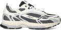 MERCER AMSTERDAM Lage Sneakers Heren The Re-run White Silver M Leatherlook Wit - Wit
