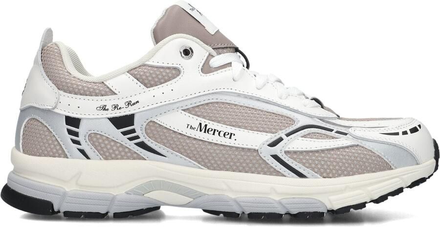MERCER AMSTERDAM Lage Sneakers Heren The Re-run White Silver M Maat: 42 Materiaal: Leatherlook Kleur: Wit