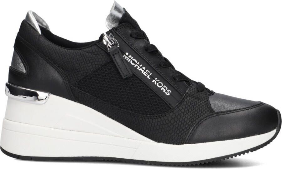 MICHAEL KORS Lage Sneakers Dames Darby Wedge Trainer Maat: 39 Materiaal: Leer Kleur: Zwart
