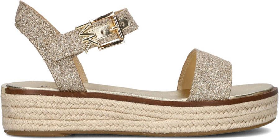 MICHAEL KORS Sandalen Dames Richie Espadrille Maat: 41 Materiaal: Leer Kleur: Goud