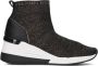 Michael Kors Glitter High Top Sneaker Skyler Bootie Black Dames - Thumbnail 3