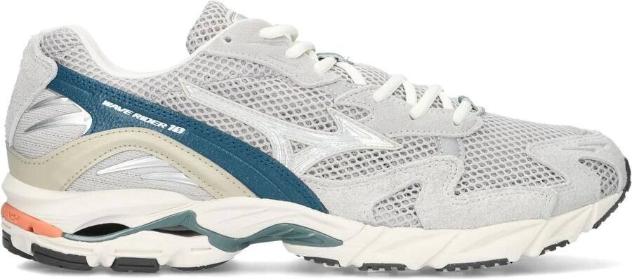 MIZUNO Lage Sneakers Heren Wave Rider 10 Premium Maat: 44 Materiaal: Suède Kleur: Grijs