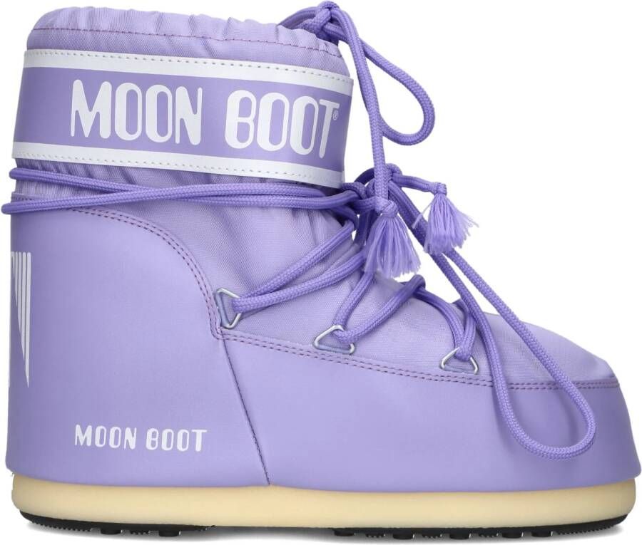 MOON BOOT Snowboots Dames Icon Low Nylon Maat: 35 Materiaal: Textiel Kleur: Paars - Foto 4