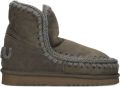 MOU Enkelboots Dames Eskimo 18 Glitter Logo Suède Groen - Groen