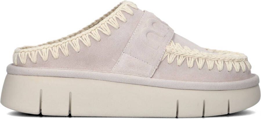 MOU Instappers Dames Bounce Clog Maat: 39 Materiaal: Leer Kleur: Beige