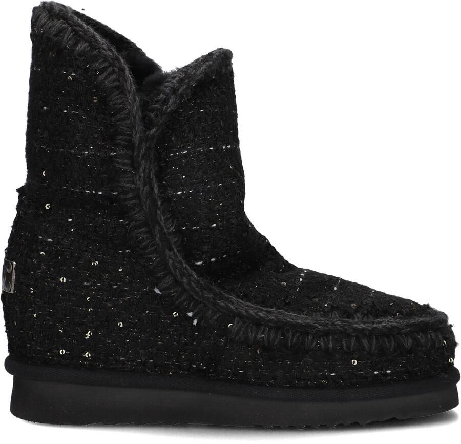 MOU Enkellaarsjes Dames Inner Wedge Tweed Maat: 39 Materiaal: Textiel Kleur: Zwart - Foto 4