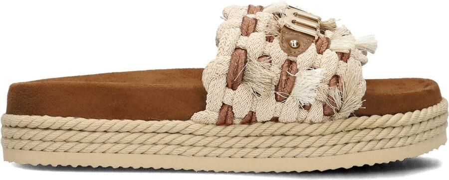 MOU Slippers Dames Monoband Rope Sandal Fringes Maat: 40 Materiaal: Raffia Kleur: Bruin - Foto 5