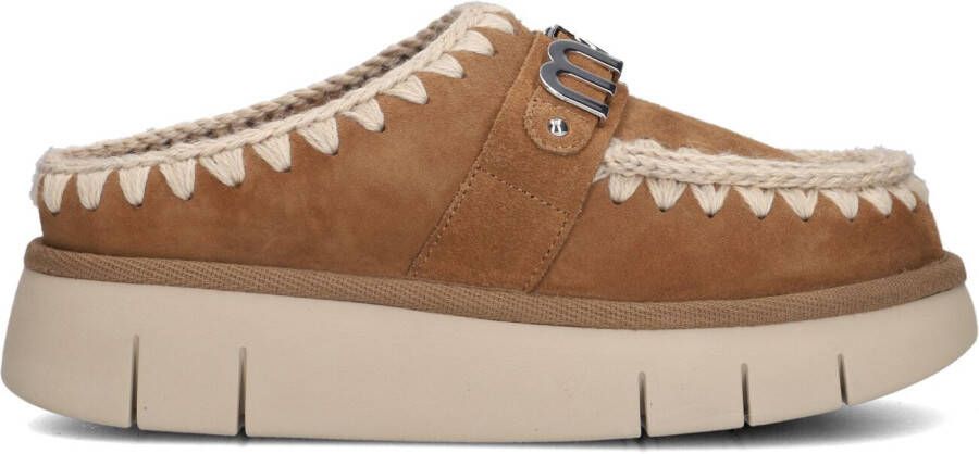 MOU Instappers Dames Bounce Clog Maat: 41 Materiaal: Suède Kleur: Cognac - Foto 10