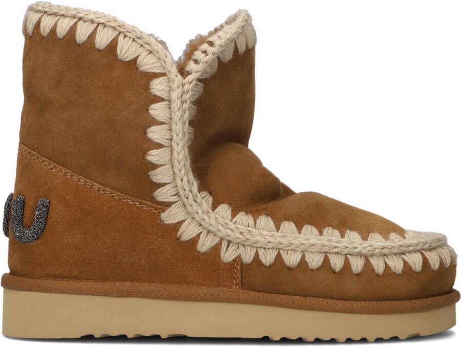 MOU Vachtlaarzen Dames Eskimo 18 Glitter Logo Maat: 36 Materiaal: Suède Kleur: Cognac - Foto 5