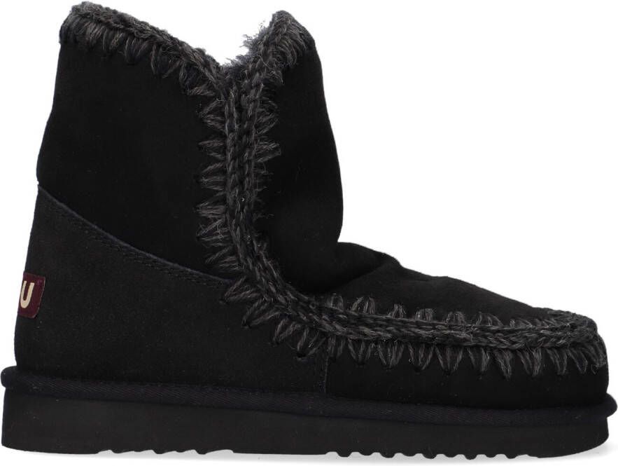 MOU Vachtlaarzen Dames Eskimo 18 Glitter Logo Maat: 36 Materiaal: Suède Kleur: Zwart