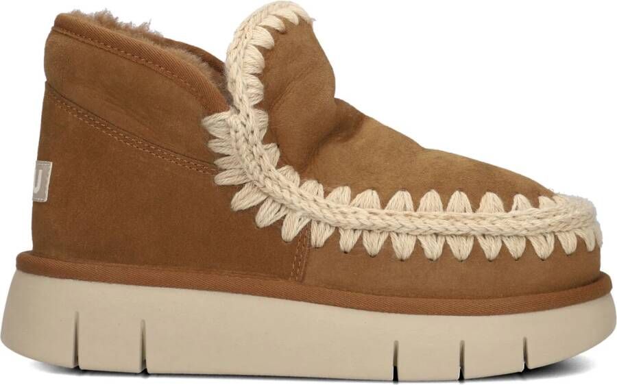 MOU Vachtlaarzen Dames Eskimo Bounce Sneaker Maat: 39 Materiaal: Suède Kleur: Cognac - Foto 9