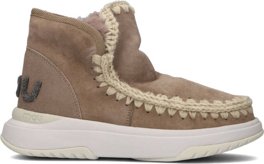 MOU Vachtlaarzen Dames Eskimo Jogger Glitter Logo Maat: 36 Materiaal: Suède Kleur: Bruin - Foto 5