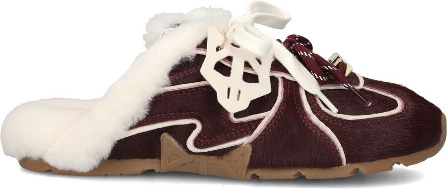 NAKED WOLFE Instappers Dames Adorn Ponyhair Bordeaux