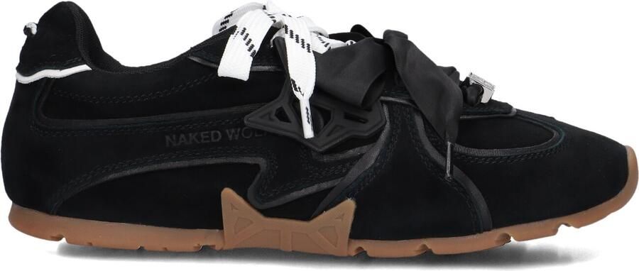NAKED WOLFE Lage Sneakers Dames Adored Suède Zwart