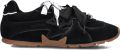 NAKED WOLFE Lage Sneakers Dames Adored Suède Zwart - Zwart