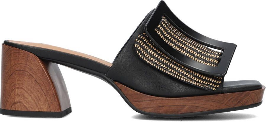 NOA HARMON Muiltjes Dames 9262 Maat: 36 Materiaal: Leatherlook Kleur: Zwart