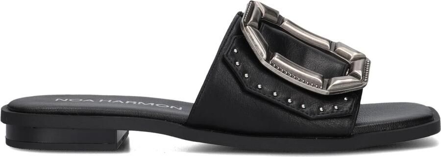 NOA HARMON Slippers Dames 9736 Maat: 36 Materiaal: Leer Kleur: Zwart - Foto 4