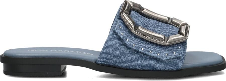 NOA HARMON Slippers Dames 9736 Maat: 37 Materiaal: Leer Kleur: Blauw - Foto 4