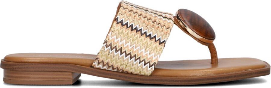 NOA HARMON Teenslippers Dames 9275 Maat: 37 Materiaal: Stro Kleur: Beige