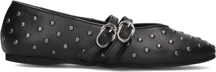 NUBIKK Ballerina Dames Gisele Grace Studs Maat: 38 Materiaal: Leer Kleur: Zwart
