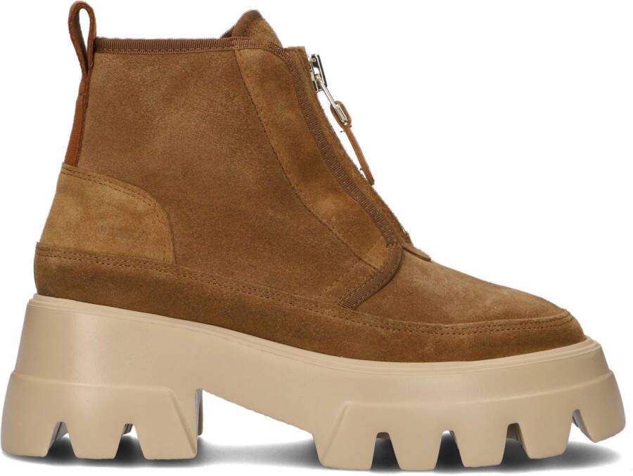 Nubikk Gorpcore outdoor FAshion bruin Tinten Flore Rock Fur Enkelboots Enkellaarsjes Dames Camel - Foto 2