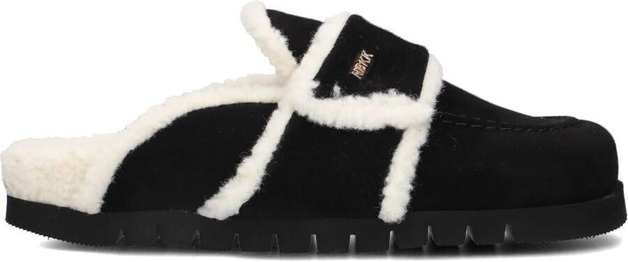 NUBIKK Instappers Dames Teddy Fur Maat: 40 Materiaal: Leer Kleur: Zwart - Foto 4