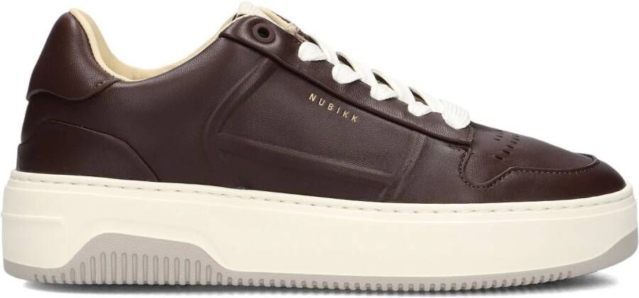 NUBIKK Lage Sneakers Dames Basket Cole Maat: 41 Materiaal: Leer Kleur: Bruin - Foto 2