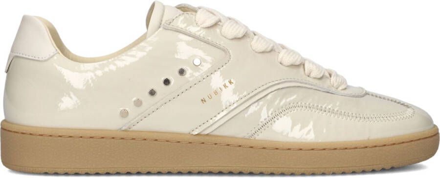 NUBIKK Lage Sneakers Dames Ray Owen Studs Maat: 36 Materiaal: Lakleer Kleur: Beige