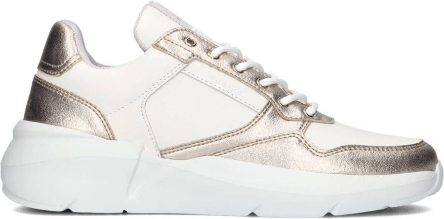 NUBIKK Lage Sneakers Dames Roque Road Wave Maat: 37 Materiaal: Leer Kleur: Wit
