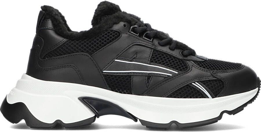 NUBIKK Lage Sneakers Dames Ross Nomad Fur Maat: 37 Materiaal: Leer Kleur: Zwart - Foto 4