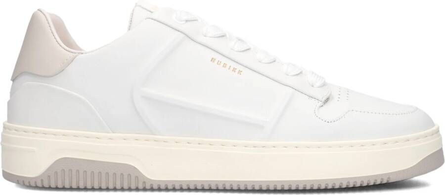 NUBIKK Lage Sneakers Heren Basket Cole Mena Maat: 44 Materiaal: Leer Kleur: Wit