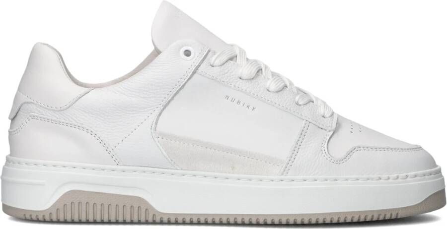 NUBIKK Lage Sneakers Heren Basket Court Maat: 45 Materiaal: Leer Kleur: Wit - Foto 5