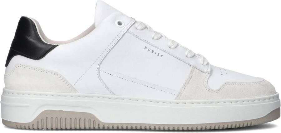 NUBIKK Lage Sneakers Heren Basket Court Maat: 44 Materiaal: Leer Kleur: Wit
