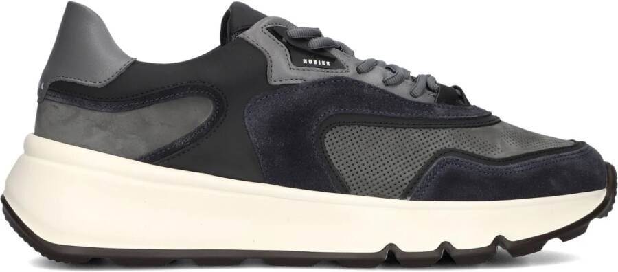 NUBIKK Lage Sneakers Heren Luca Noa Maat: 45 Materiaal: Leer Kleur: Donkerblauw