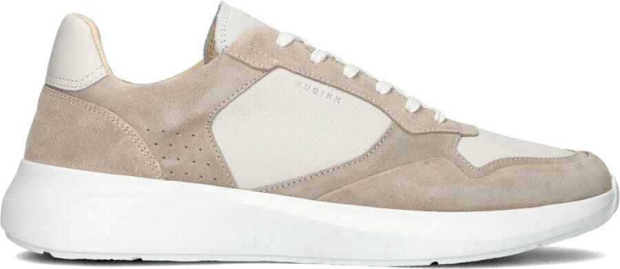 NUBIKK Lage Sneakers Heren Rock Road Wave Maat: 41 Materiaal: Leer Kleur: Beige