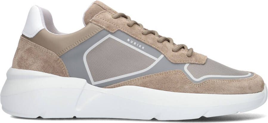 NUBIKK Lage Sneakers Heren Roque Road Curl Maat: 41 Materiaal: Suède Kleur: Taupe