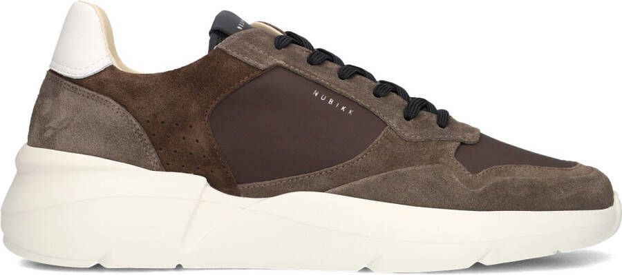 NUBIKK Lage Sneakers Heren Roque Road Wave Maat: 41 Materiaal: Suède Kleur: Bruin