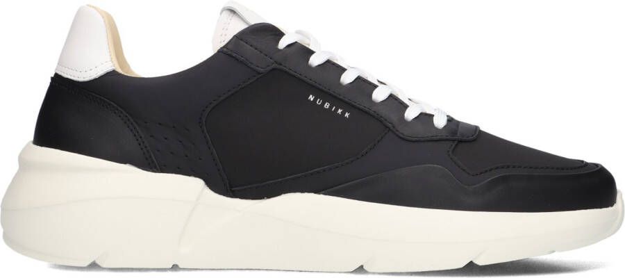 NUBIKK Lage Sneakers Heren Roque Road Wave Maat: 42 Materiaal: Leer Kleur: Zwart