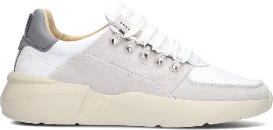 NUBIKK Lage Sneakers Heren Roque Roman Heren Maat: 48 Materiaal: Leer Kleur: Wit