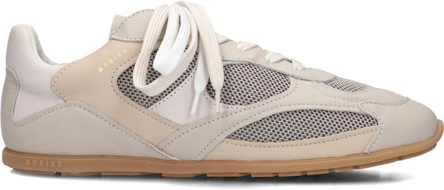 NUBIKK Lage Sneakers Heren Riley Morgan Maat: 43 Materiaal: Leer Kleur: Beige