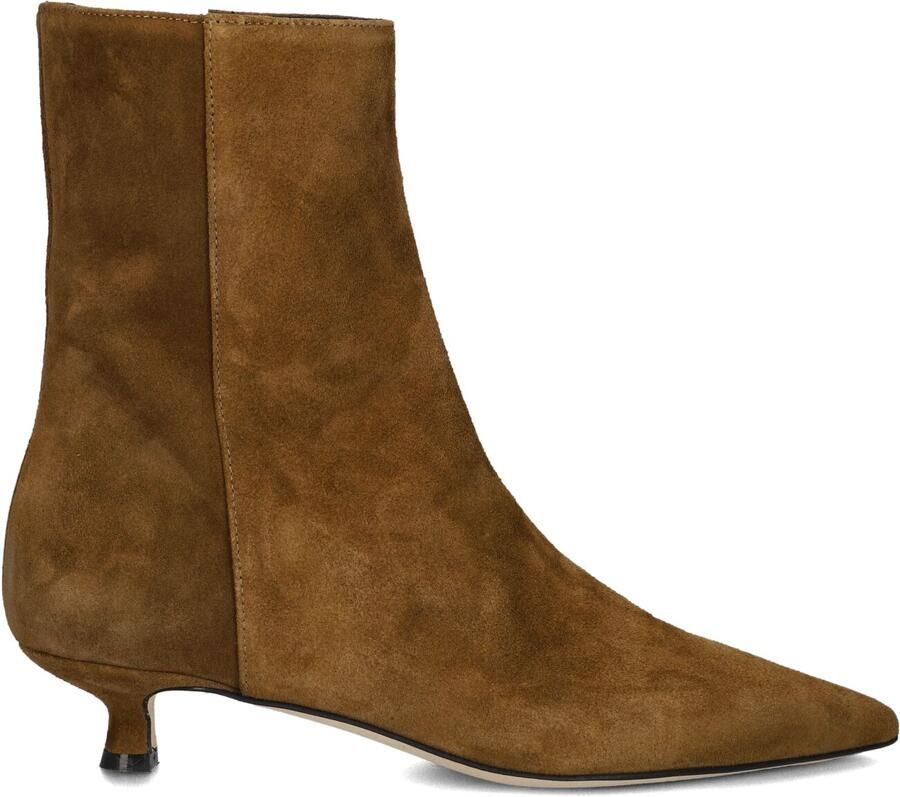 ODARE Enkellaarsjes Dames Mila Suède Cognac