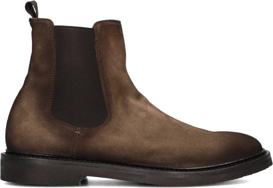 OFFICINE CREATIVE Chelsea Boots Heren Hopkins Flexi 204 Maat: 43 5 Materiaal: Suède Kleur: Bruin