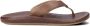 OLUKAI Teenslippers Heren Ilikai Maat: 42 Materiaal: Leer Kleur: Cognac - Thumbnail 3