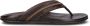 OLUKAI Teenslippers Heren Mea Ola Maat: 46 Materiaal: Leer Kleur: Bruin - Thumbnail 3
